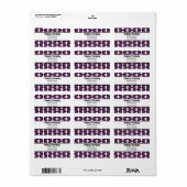 Adresetiketten voor dempingretro etiket (Full Sheet)