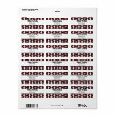 Adresetiketten voor dempingretro etiket (Full Sheet)