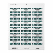 Adresetiketten voor dempingretro etiket (Full Sheet)