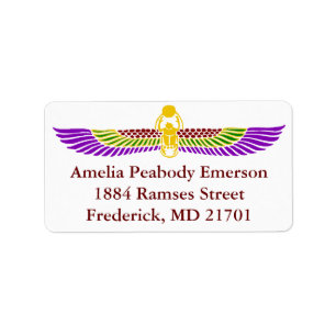 Adresetiketten voor een uitnodiging voor een egypt etiket