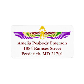 Adresetiketten voor een uitnodiging voor een egypt etiket