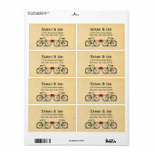 Adresetiketten voor fietsenweddenschappen Etiket (Full Sheet)