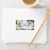 Adresetiketten voor Floral Weddenschap met Daisy Etiket (Insitu)