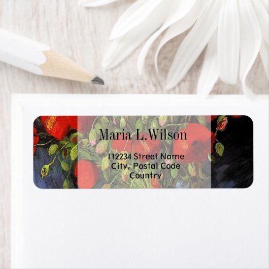  adresetiketten voor florele kunst etiket (Insitu)