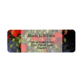  adresetiketten voor florele kunst etiket