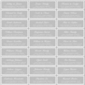 Adresetiketten voor Grijze bruiloft voor grafisch  Sticker (Voorkant)