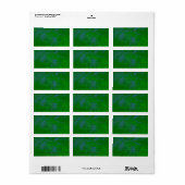Adresetiketten voor groene pine blanco feestdagen etiket (Full Sheet)