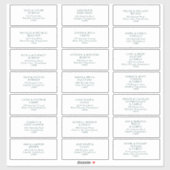 Adresetiketten voor groene typografie-weddenschap sticker (Vel)