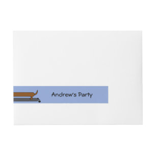 Adresetiketten voor het verpakken van hondenbont omwikkelbaar adreslabel