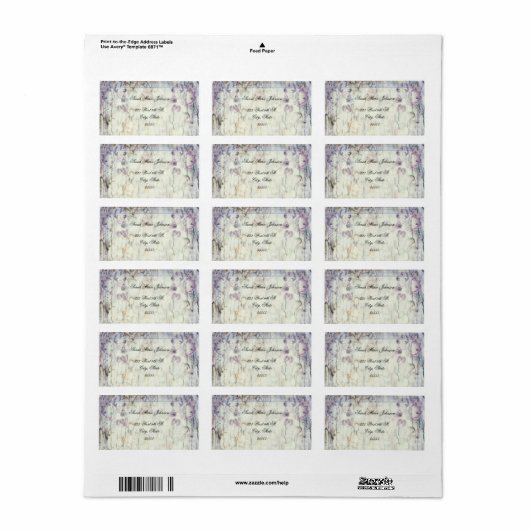 Adresetiketten voor houtwaren etiket (Full Sheet)