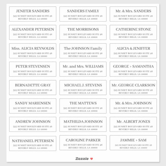  adresetiketten voor individuele mailing sticker (Vel)