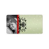 Adresetiketten voor kerstfoto's: etiket (Voorkant)