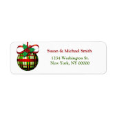 Adresetiketten voor kerstkaarten | kerstversiering etiket (Voorkant)