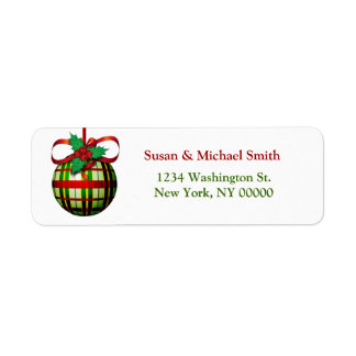 Adresetiketten voor kerstkaarten | kerstversiering etiket