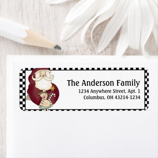 Adresetiketten voor kerstkerstkerstkerstmis (land/ etiket (Insitu)