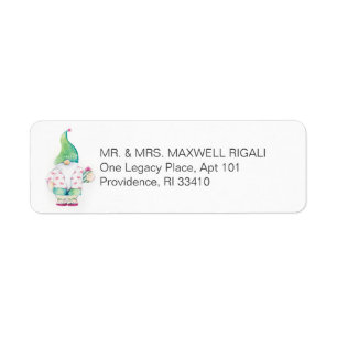 Adresetiketten voor kerstkoeien etiket