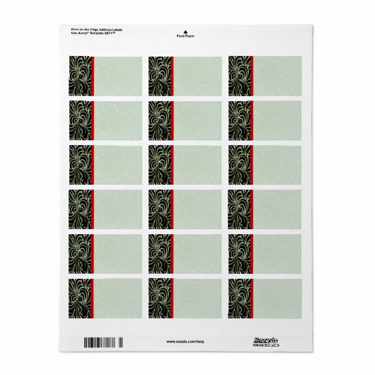 Adresetiketten voor kerstmis - etiket (Full Sheet)