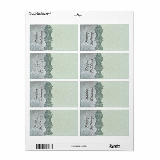 Adresetiketten voor kerstmis - etiket (Full Sheet)