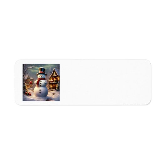 Adresetiketten voor kerstmis etiket (Voorkant)