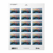  adresetiketten voor kerststrand etiket (Full Sheet)