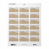 Adresetiketten voor koraalstrand etiket (Full Sheet)