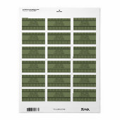 Adresetiketten voor landkaarten etiket (Full Sheet)