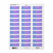 Adresetiketten voor lavender, blauw en roze etiket (Full Sheet)