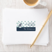 Adresetiketten voor monogram Nautical Boating Enve Etiket (Insitu)
