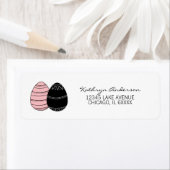 Adresetiketten voor paaseieren etiket (Insitu)