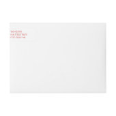 Adresetiketten voor patriottische windvakantie (Voorkant)