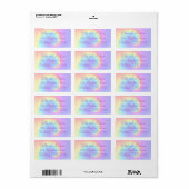 Adresetiketten voor regenboogschil etiket (Full Sheet)