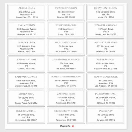 Adresetiketten voor Rustige Ocean Wedding Guest Sticker (Vel)