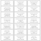 Adresetiketten voor Rustige Ocean Wedding Guest Sticker (Voorkant)