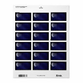 Adresetiketten voor sterrenstelsel in de Nachtheme Etiket (Full Sheet)