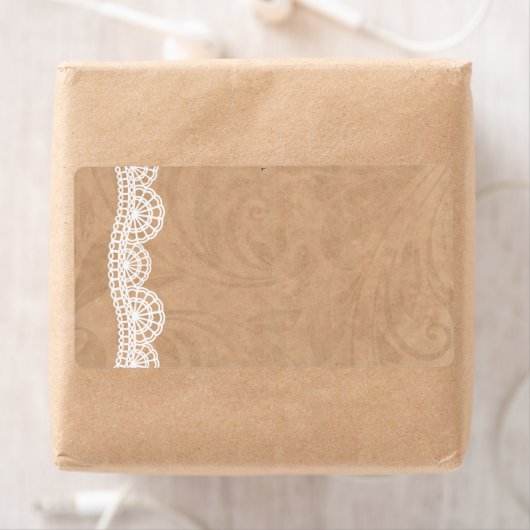 Adresetiketten voor weddenschappen met lage kant Etiket (Insitu)