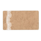 Adresetiketten voor weddenschappen met lage kant Etiket (Voorkant)