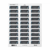 Adresetiketten voor winterkerstvloeren etiket (Full Sheet)