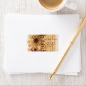  Adresetiketten voor zonnebloempjes Etiket (Insitu)