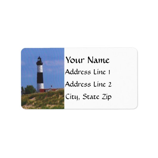Adresetiketten vuurtoren etiket (Voorkant)