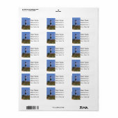 Adresetiketten vuurtoren etiket (Full Sheet)
