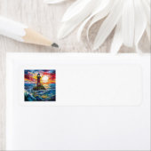 Adresetiketten vuurtoren etiket (Insitu)