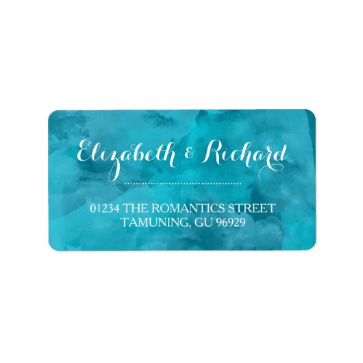 Adresetiketten waterverf Romance Etiket (Voorkant)