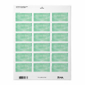 Adresetiketten waterverf Romance Etiket (Full Sheet)