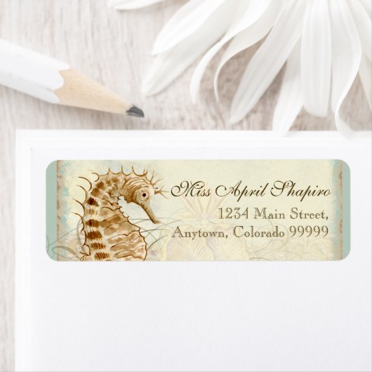 Adresetiketten - Zee - Kuststrand Etiket (Insitu)