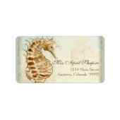 Adresetiketten - Zee - Kuststrand Etiket (Voorkant)