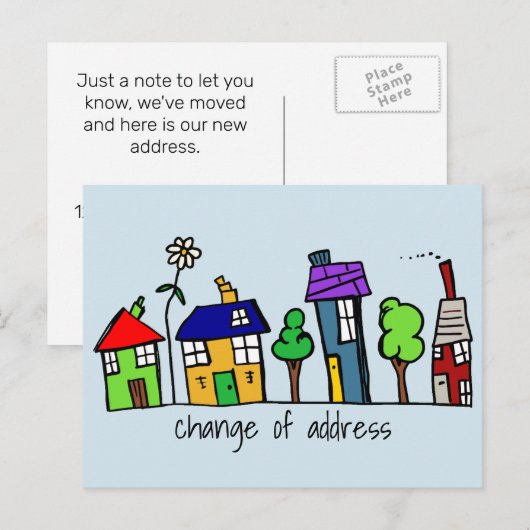 Adreshuizen wijzigen Post Kaart (Voorkant / Achterkant)