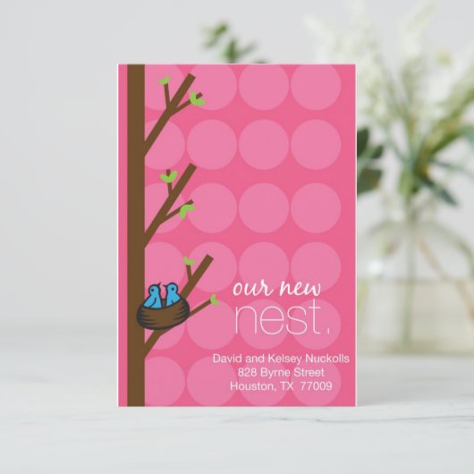 adreskaart aankondiging (Staand voorkant)