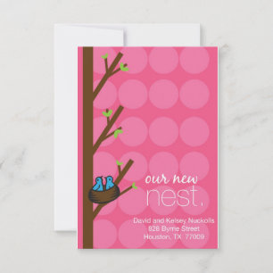 adreskaart aankondiging