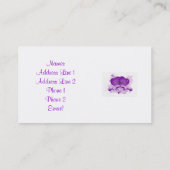 Adreskaart sjabloon voor pasgetrouwden visitekaartje (Achterkant)