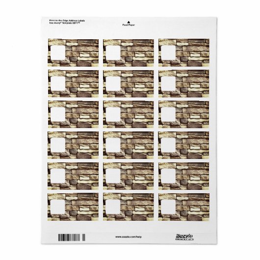 Adreslabel ART&DESIGN STIJL Etiket (Full Sheet)